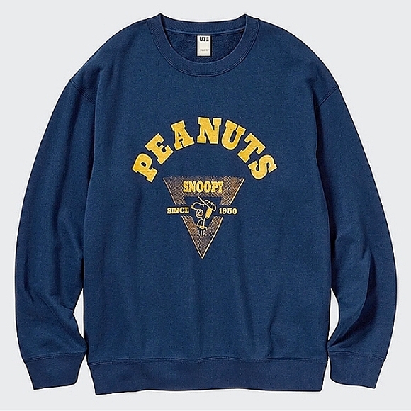 Uniqlo Tops - New w/o Tags Uniqlo Snoopy Peanuts Retro Long Sleeve French Terry Pullover Large